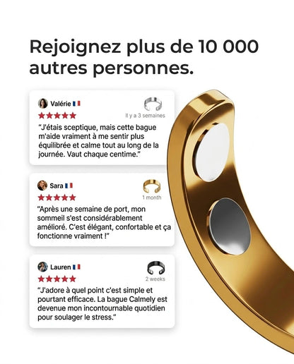 Calmely – Bague d’acupression magnétique
